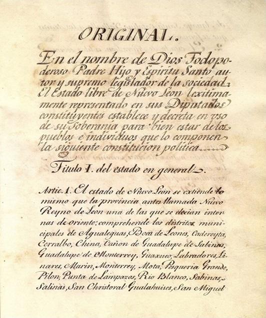 200 Aniversario de la Constitución de Nuevo León de 1825