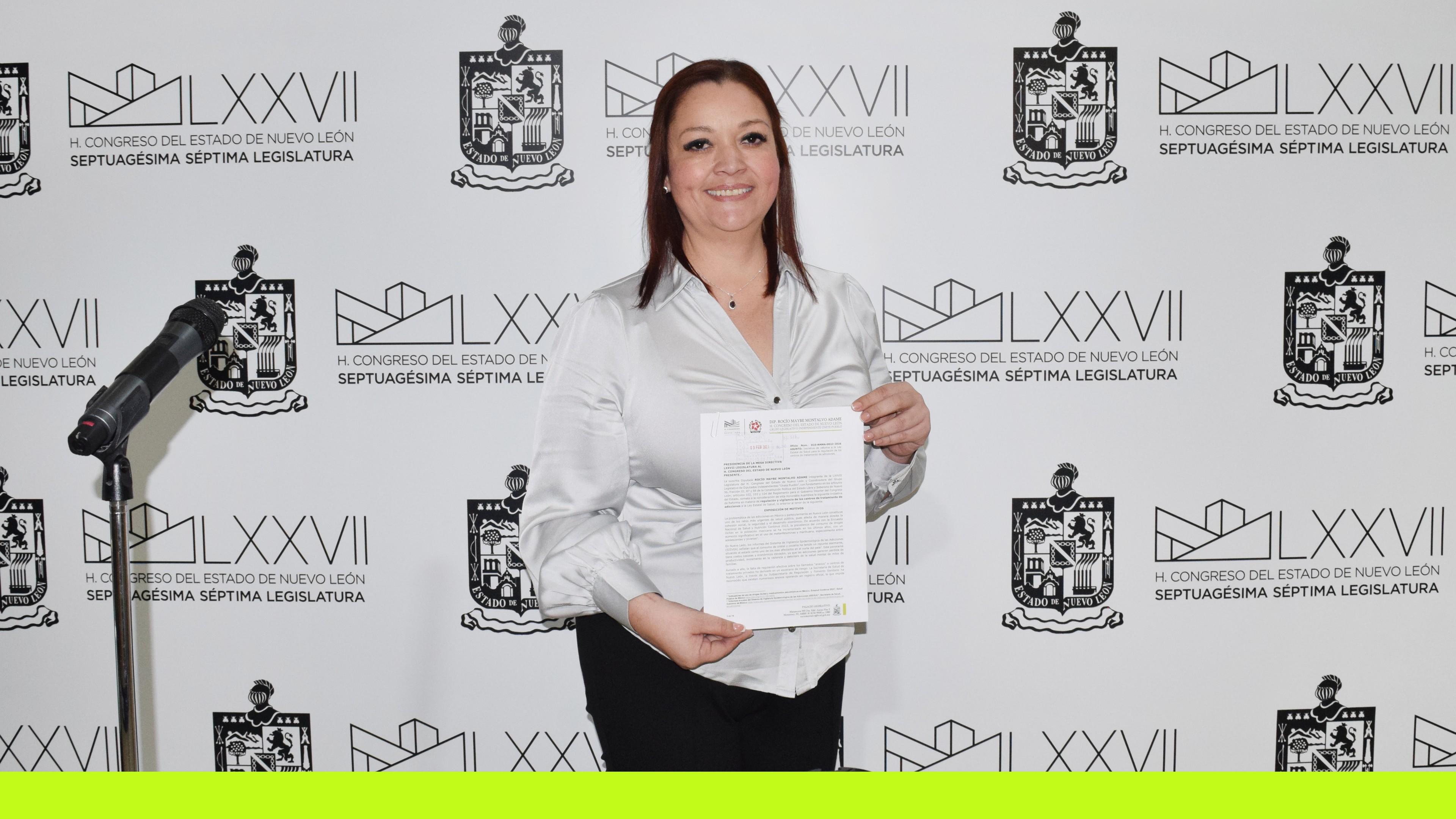 PRESENTA ROCÍO MONTALVO REFORMA PARA REGULAR LOS 