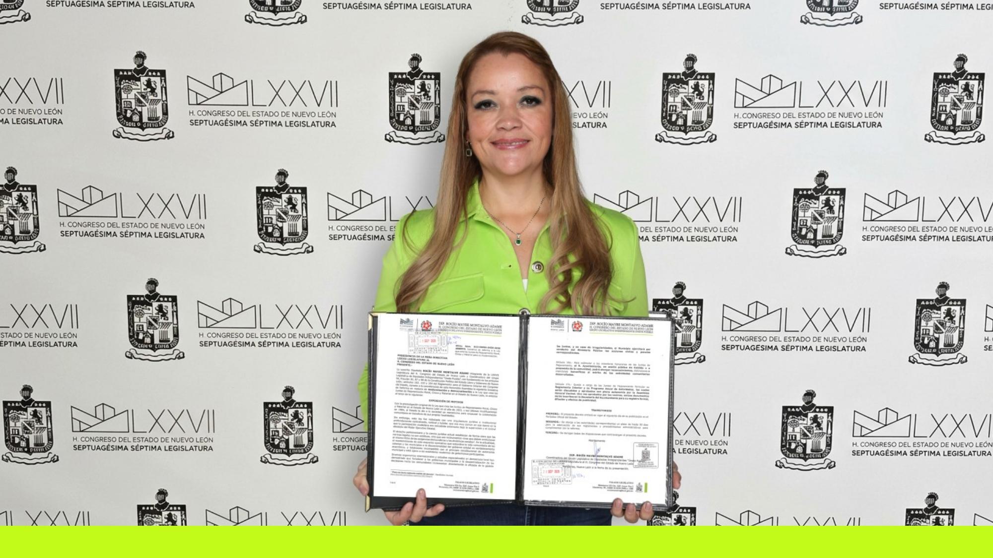 BUSCA ROCÍO MONTALVO MODERNIZAR JUNTAS DE MEJORAS DANDO AUTONOMÍA A VECINOS Y MUNICIPIOS