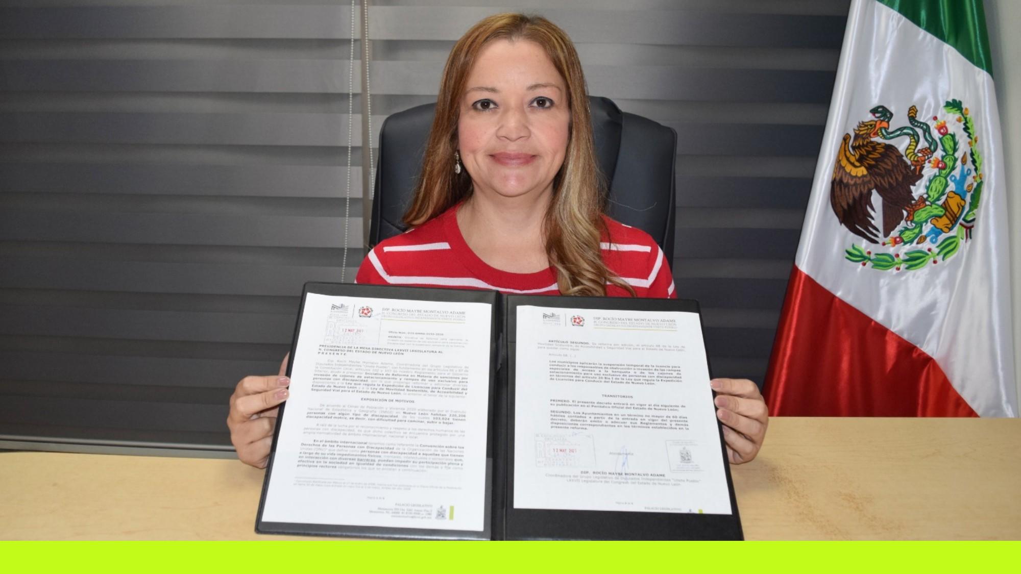 BUSCA ROCÍO MONTALVO ENDURECER CASTIGO A QUIENES BLOQUEAN ACCESOS Y CAJONES DE ESTACIONAMIENTO PARA PERSONAS CON DISCAPACIDAD
