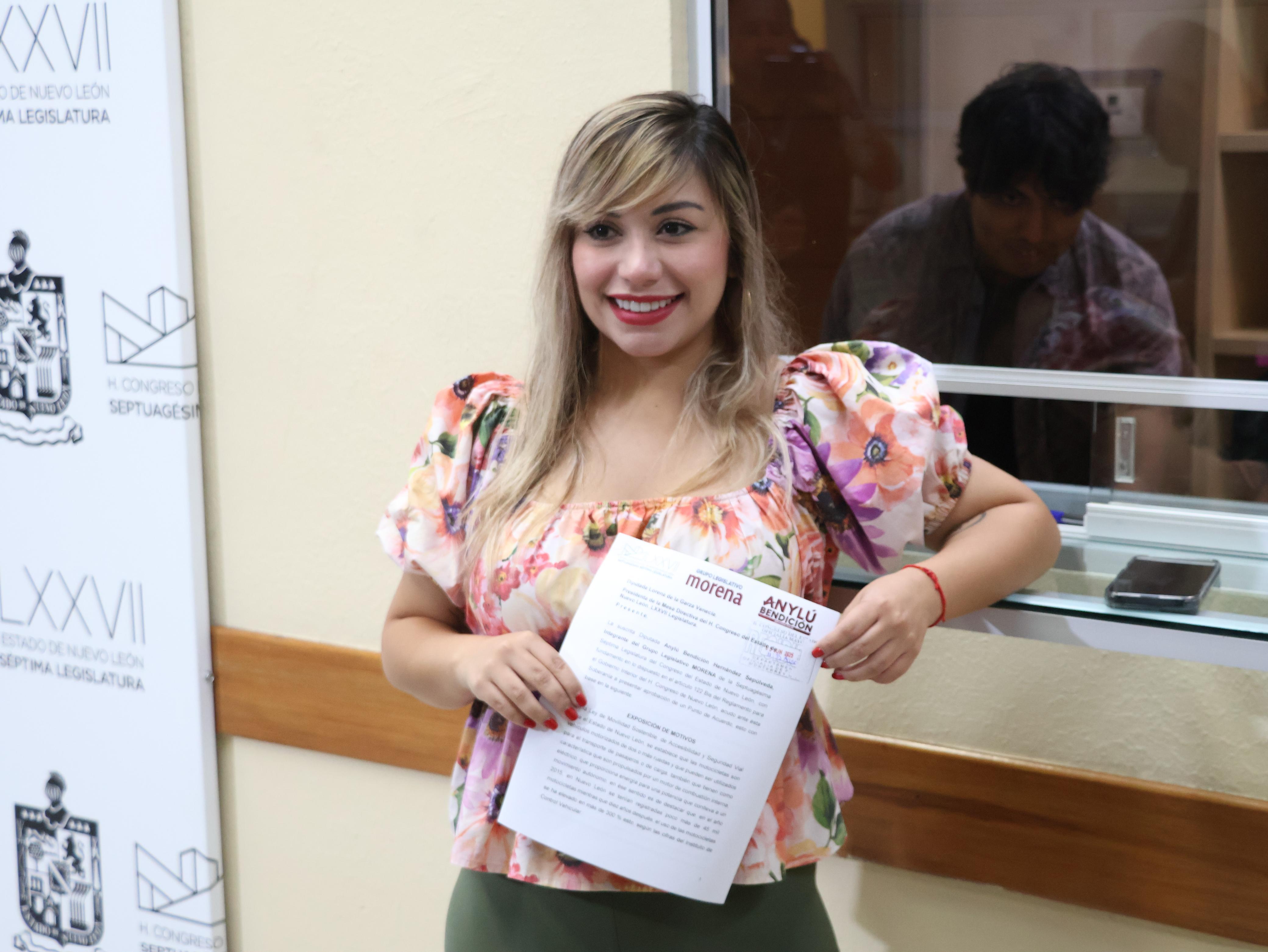 ANYLÚ BENDICIÓN EXHORTA A ALCALDES Y A ESTADO A REPLICAR PROGRAMA DE ESCOBEDO PARA REGULARIZAR MOTOCICLETAS