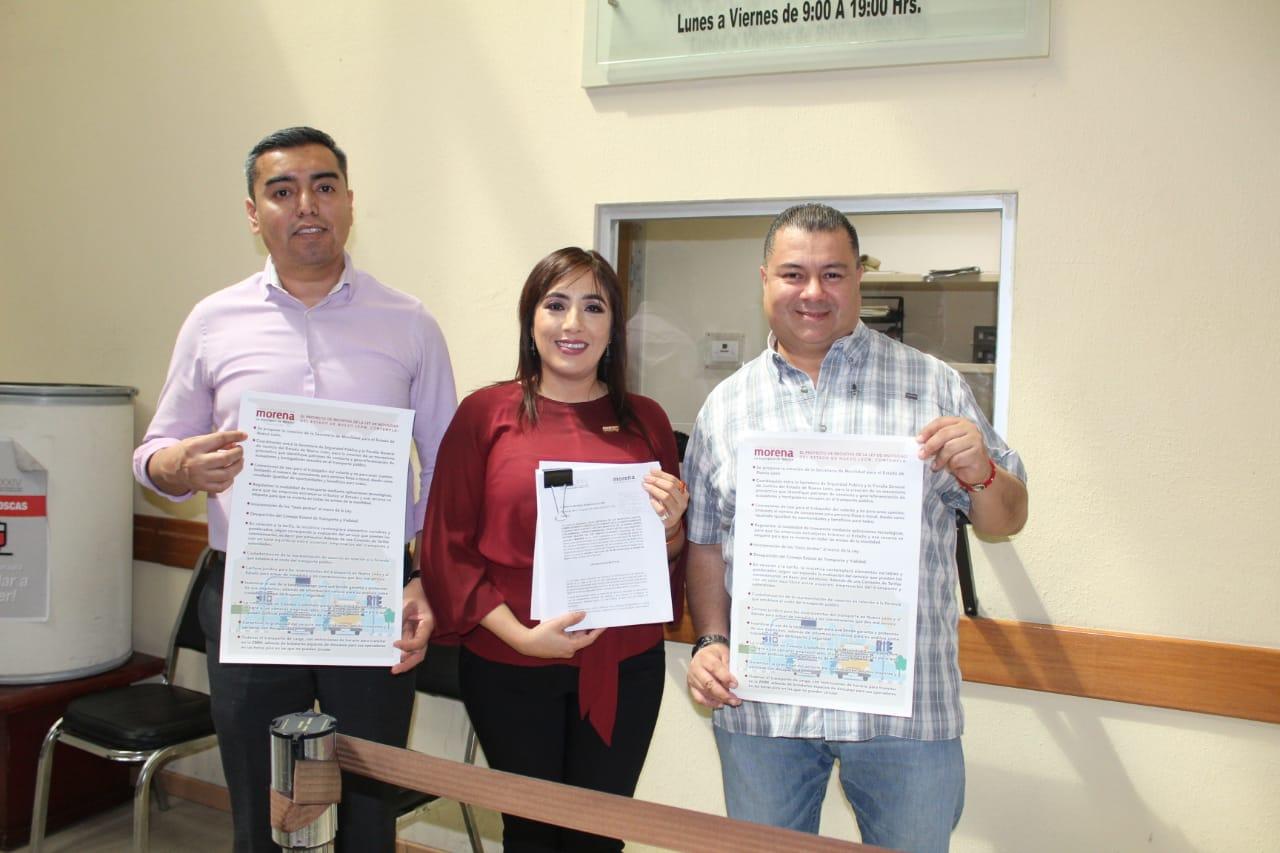 Presenta Grupo Legislativo Morena iniciativa para la creación de la Ley de Movilidad en el Estado de Nuevo León