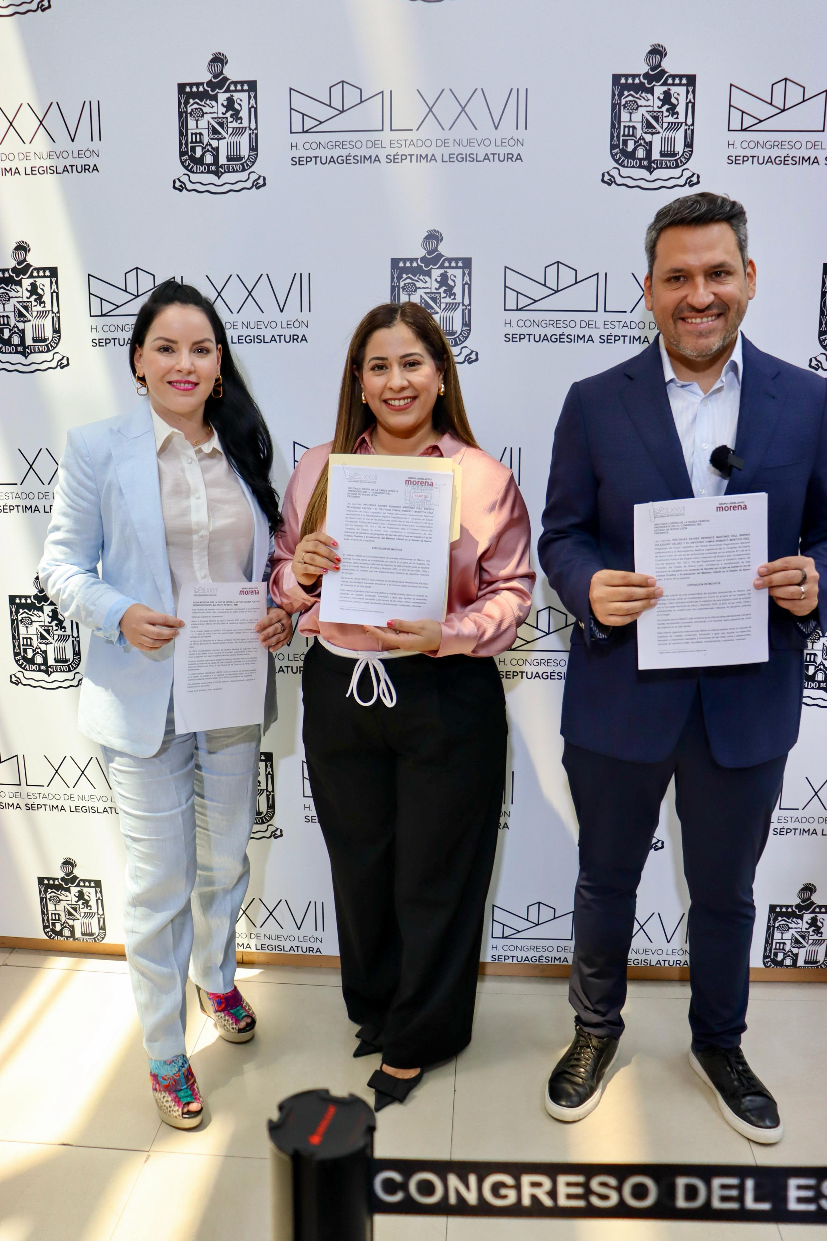 PROMUEVE MORENA LEY DE CRIANZA POSITIVA Y ERRADICACIÓN DEL MALTRATO INFANTIL EN NUEVO LEÓN