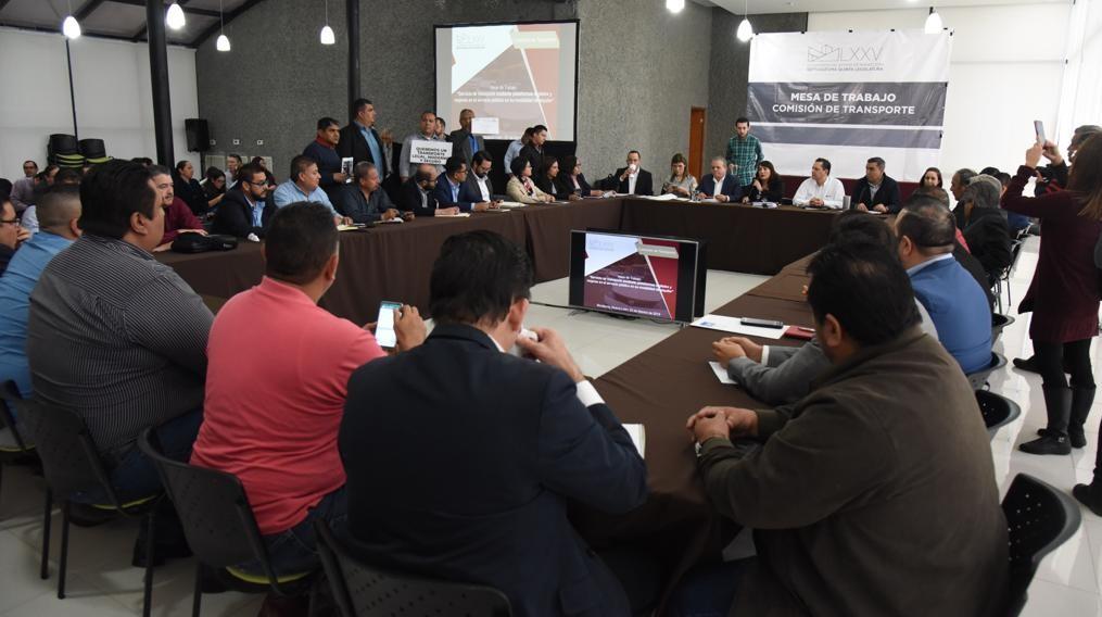 Realizan Primera Mesa de Trabajo de la Comisión de Transporte