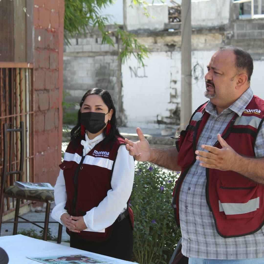 RINDEN PROTESTA COMITÉS EN DEFENSA DE LA 4T DE MORENA HOY EN NUEVO LEON.