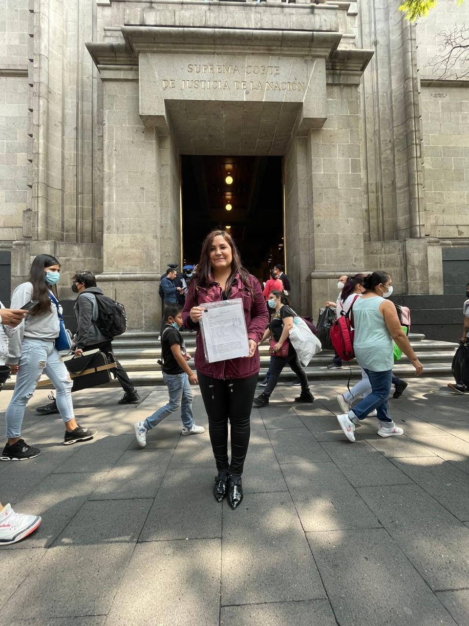 Presenta Jessica Martínez solicitud de acción de inconstitucionalidad ante la Suprema Corte de Justicia.