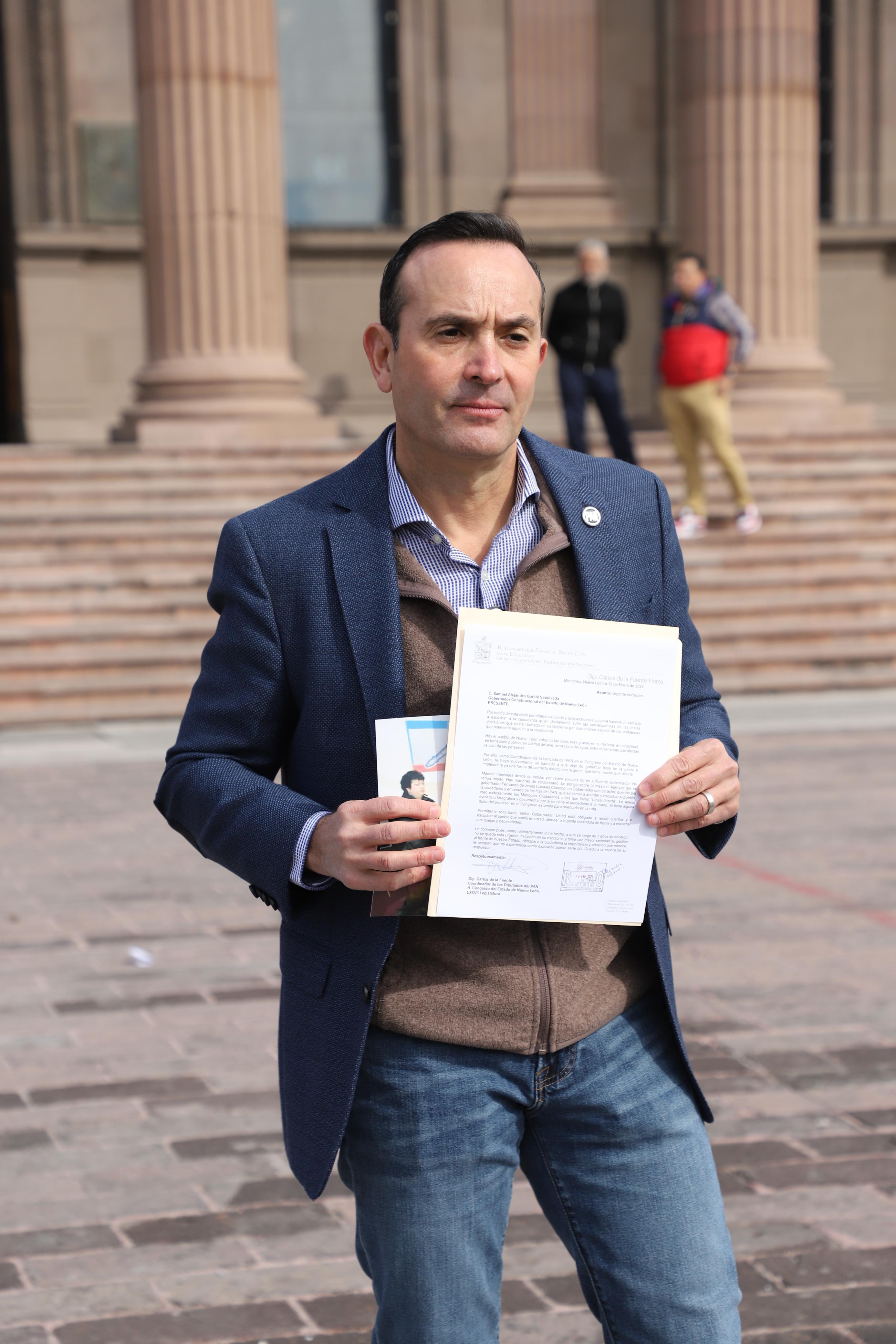 PIDE CARLOS DE LA FUENTE A GOBERNADOR ATENCIÓN DIRECTA A CIUDADANOS