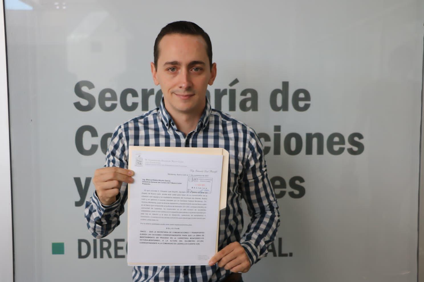 SOLICITA  EDUARDO LEAL  AGILIZAR OBRA EN LA NACIONAL