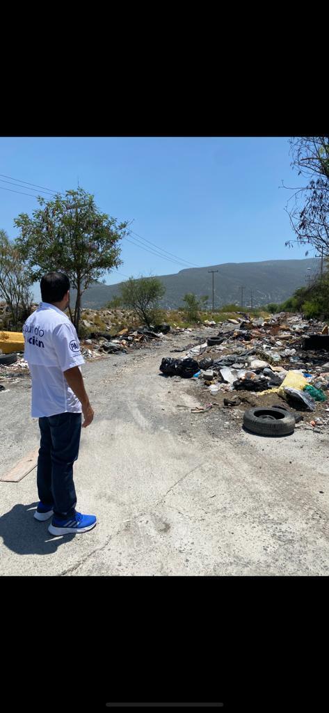 DENUNCIA MAURO MOLANO TIRADERO DE BASURA EN TERRENO DE MONTERREY