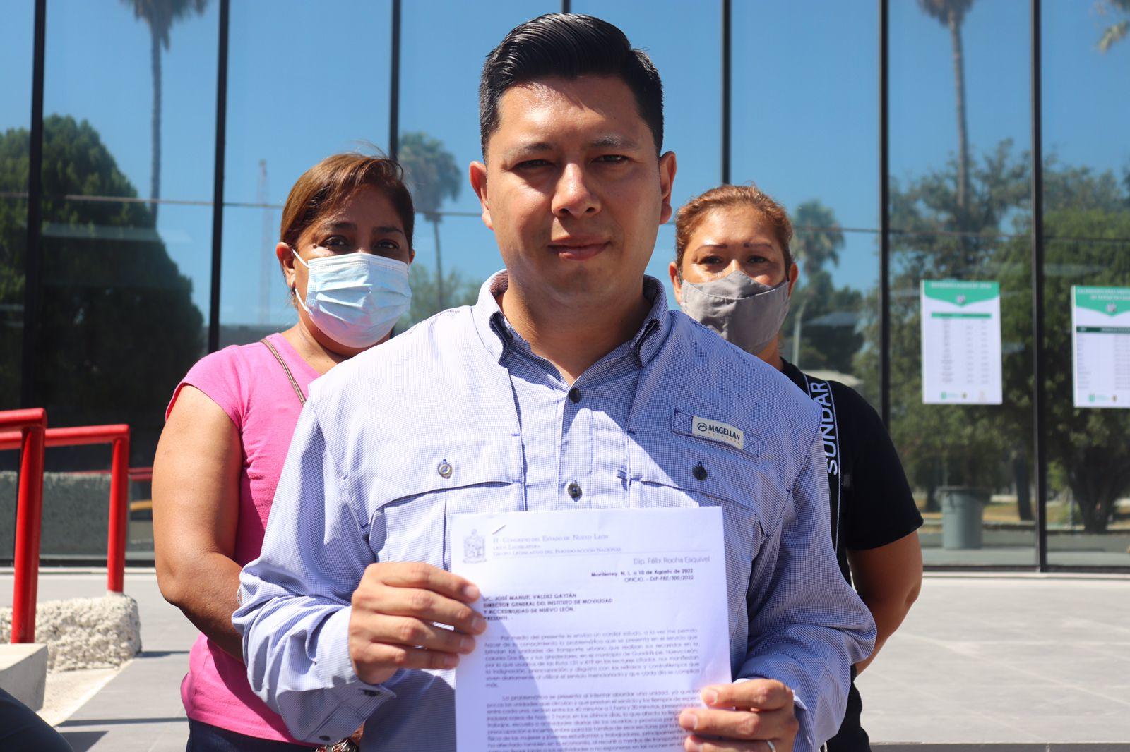 ADVIERTE FÉLIX ROCHA SOBRE PROBLEMÁTICA DE TRANSPORTE EN GUADALUPE