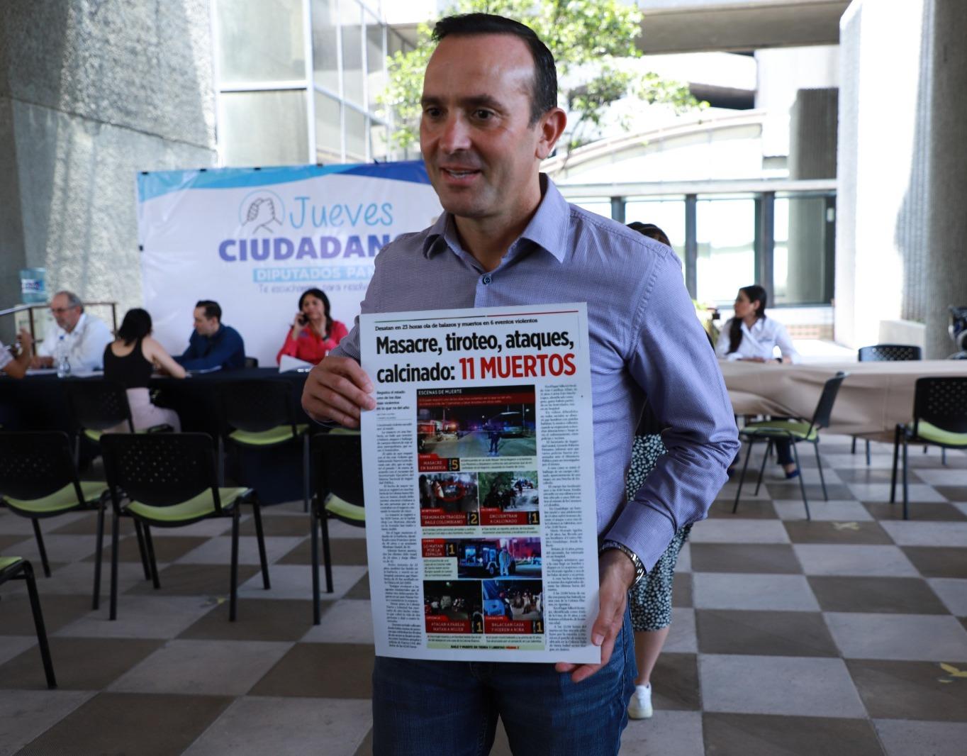 EXIGE CARLOS DE LA FUENTE QUE GOBERNADOR ENCABECE REUNIONES DE SEGURIDAD