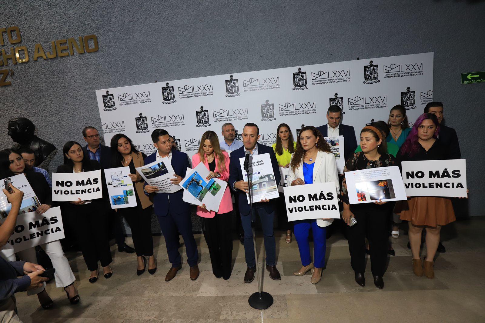 EXIGEN DIPUTADOS DEL PAN Y PRI DETENER 