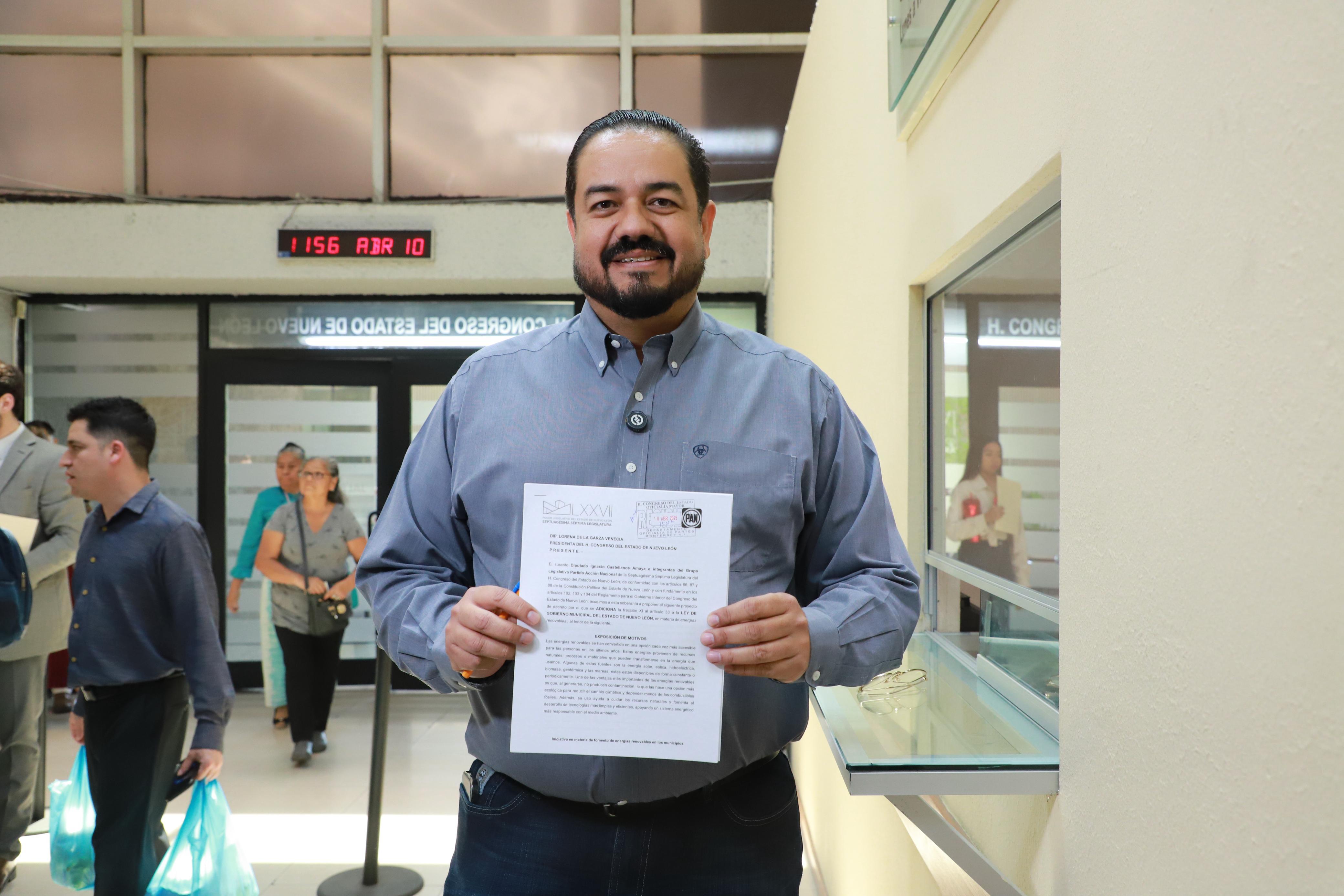 PROPONE IGNACIO CASTELLANOS PROMOVER ENERGÍA RENOVABLE EN MUNICIPIOS