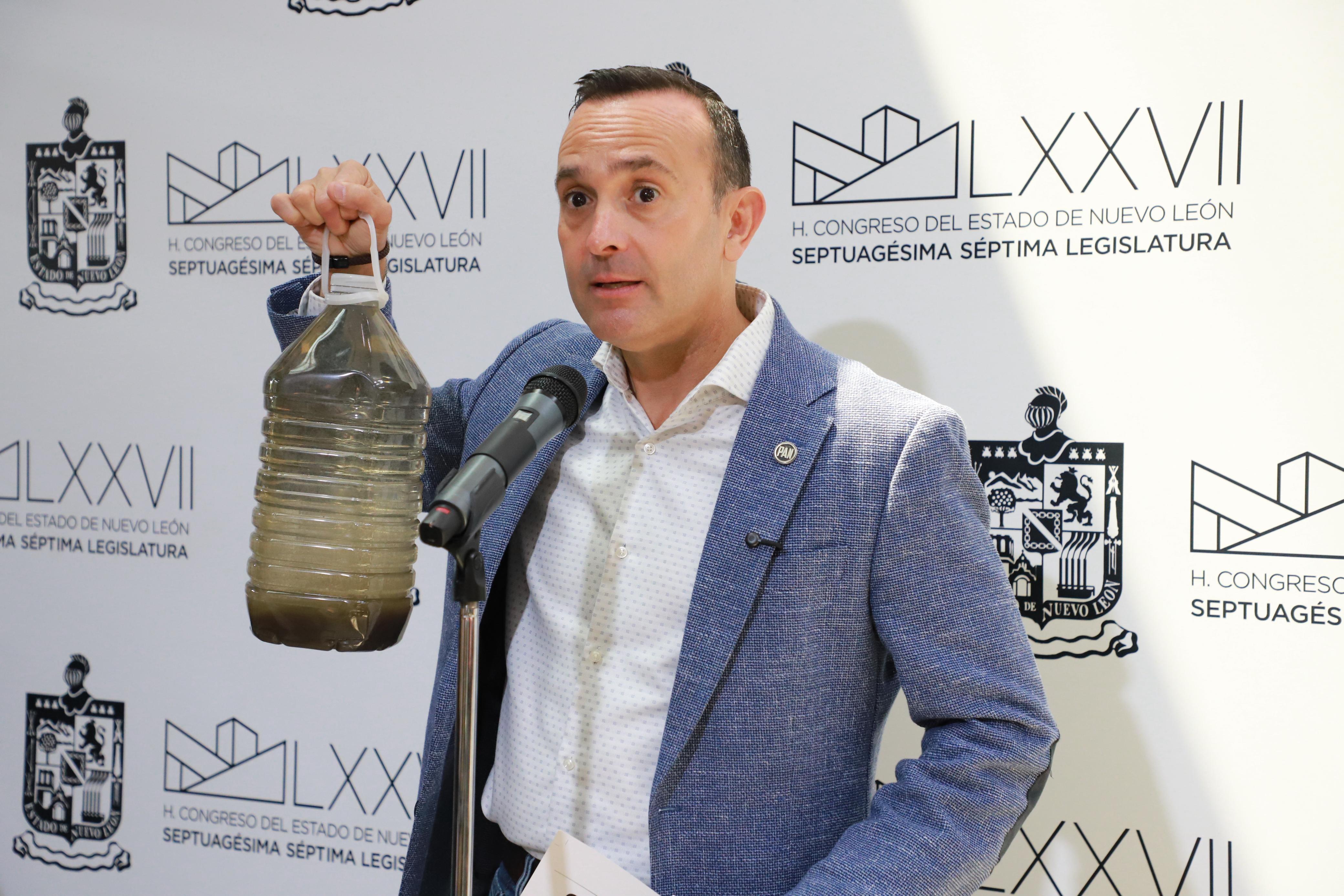 DENUNCIA CARLOS DE LA FUENTE AGUA CONTAMINADA DE TRATADORA DE AGUAS NEGRAS