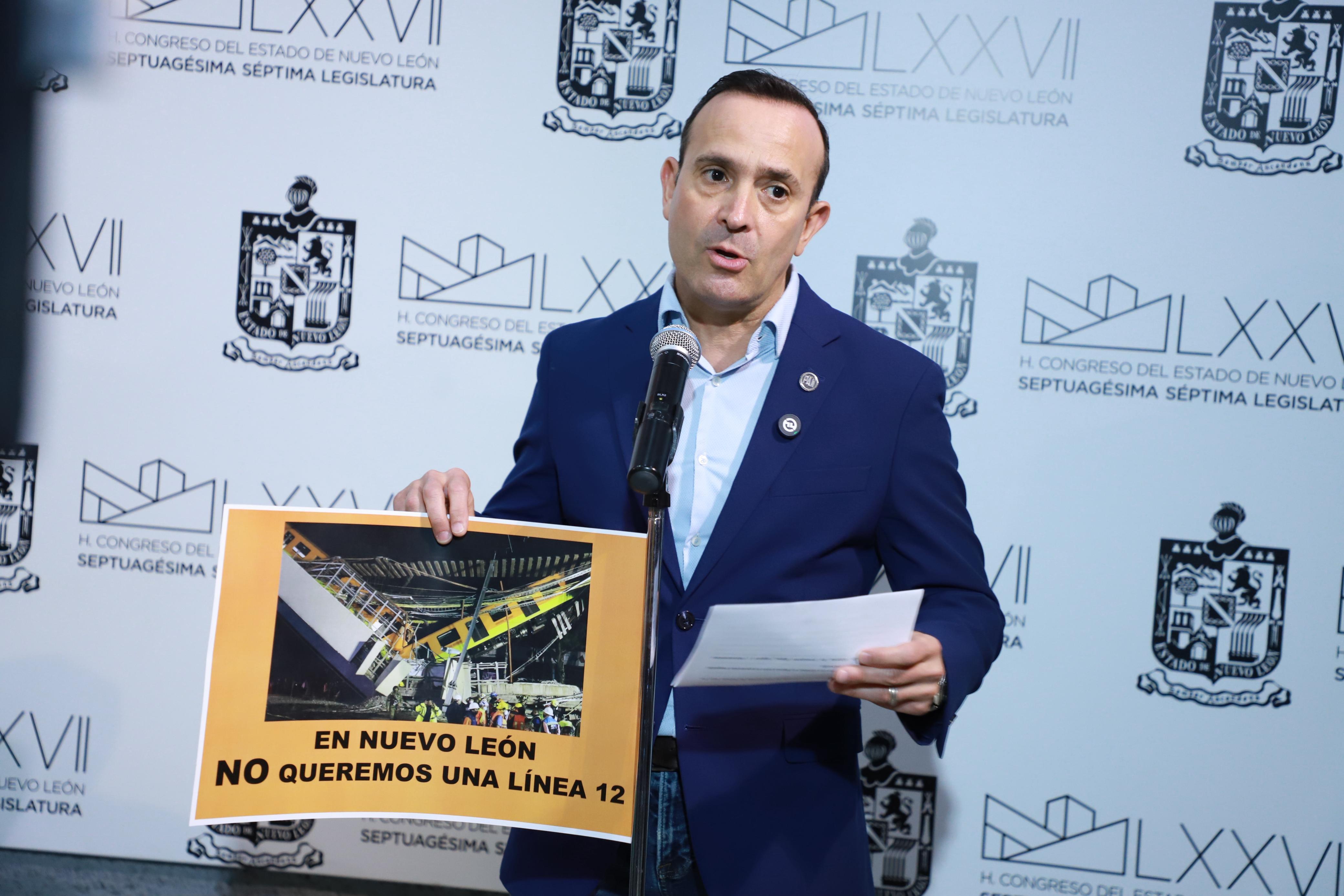 ADVIERTE CARLOS DE LA FUENTE SOBRE PELIGRO DE COLAPSO DEL MONORRIEL