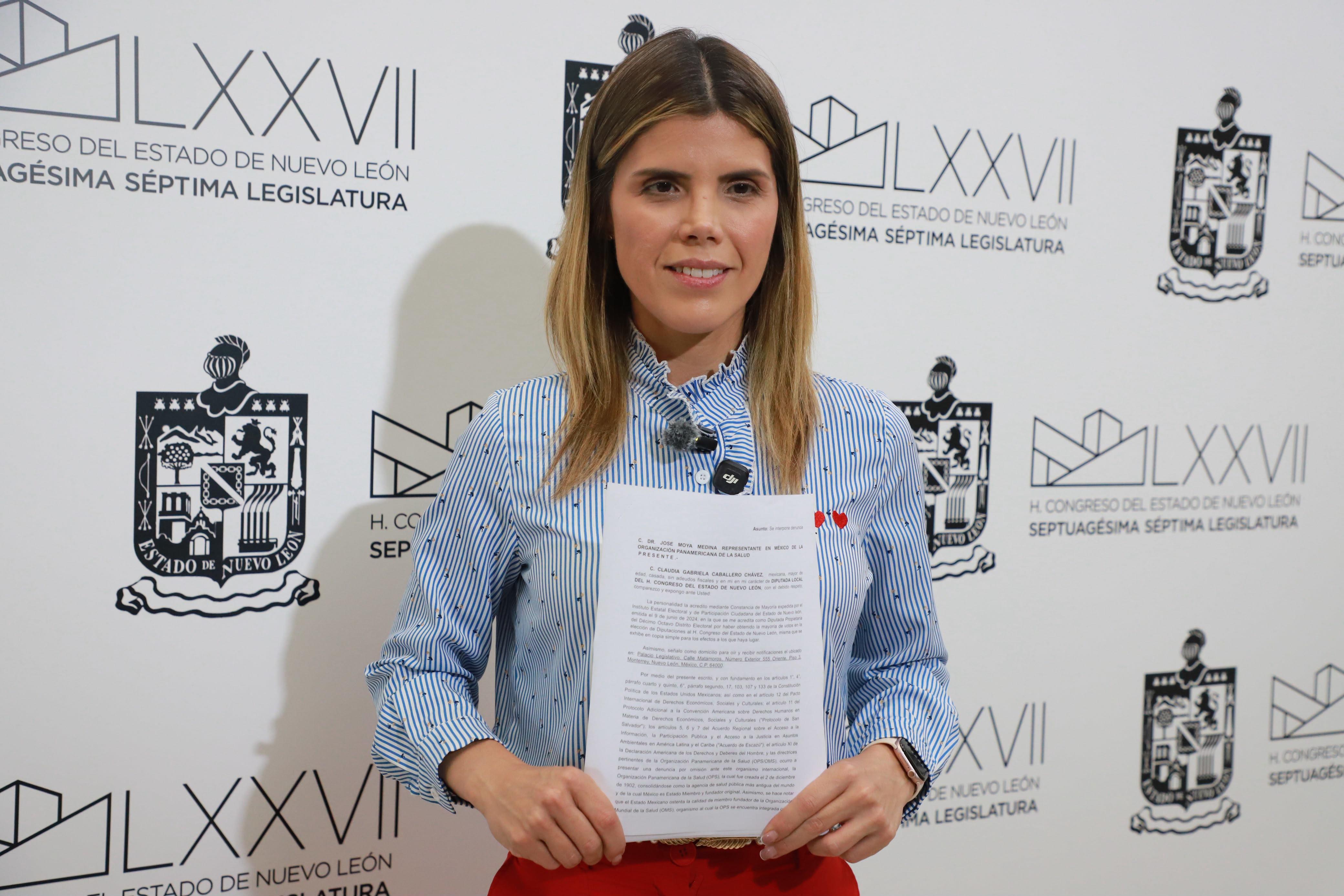 PRESENTARÁ CLAUDIA CABALLERO DENUNCIA ANTE ORGANIZACIÓN PANAMERICANA DE SALUD POR CONTAMINACIÓN