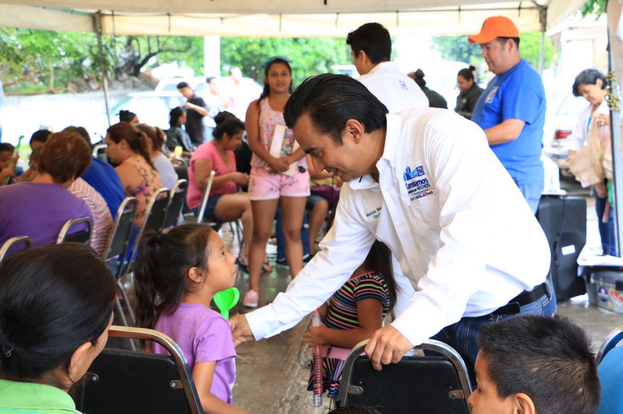 Llevan Diputados del PAN brigada asistencial al sur de la ciudad 