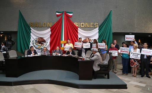 Exige Acción Nacional que Marina no se retire de Nuevo León; Congreso lo aprueba pese al rechazo del PRI