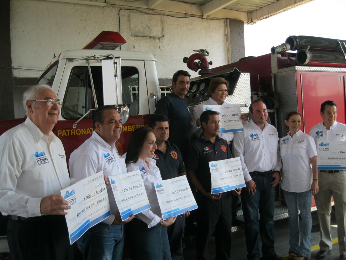 Impulsa Acción Nacional apoyo a Bomberos de Nuevo León