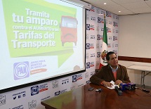 Tramitará Acción Nacional amparos contra aumento de tarifas del transporte