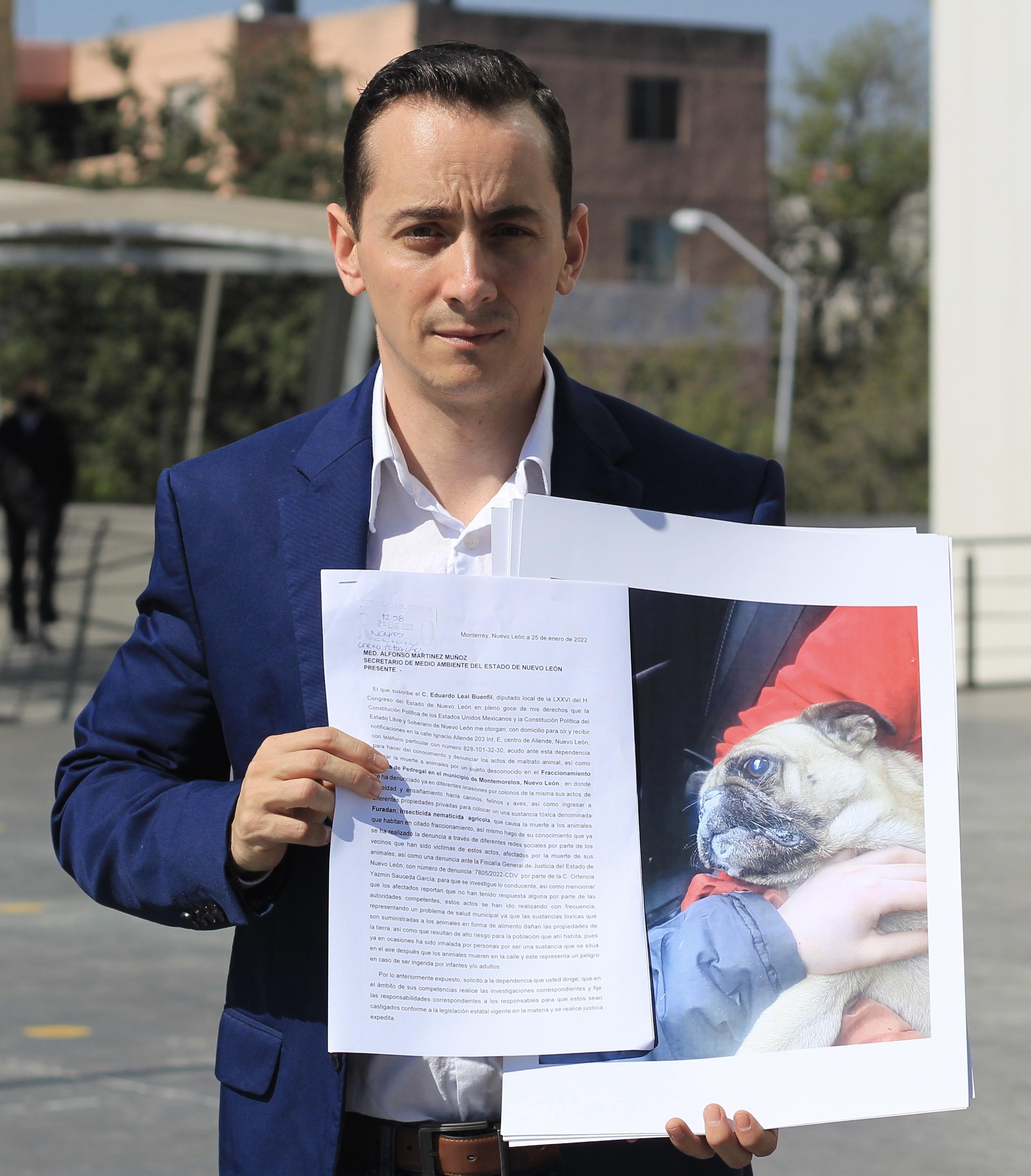   SOLICITA EDUARDO LEAL INVESTIGACIÓN POR MUERTE DE ANIMALES EN MONTEMORELOS