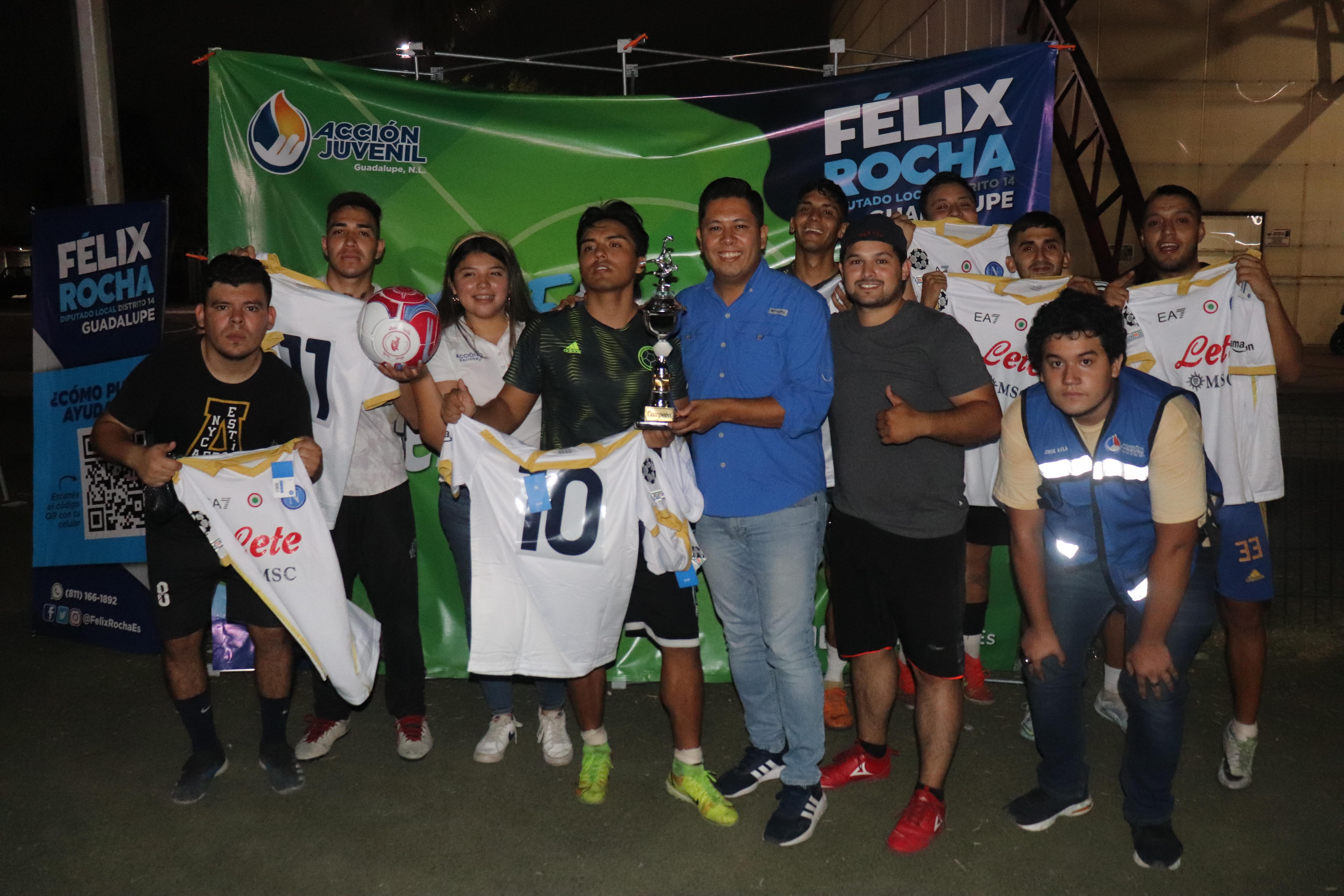 REALIZA FÉLIX ROCHA TORNEO RELÁMPAGO DE FUTBOL
