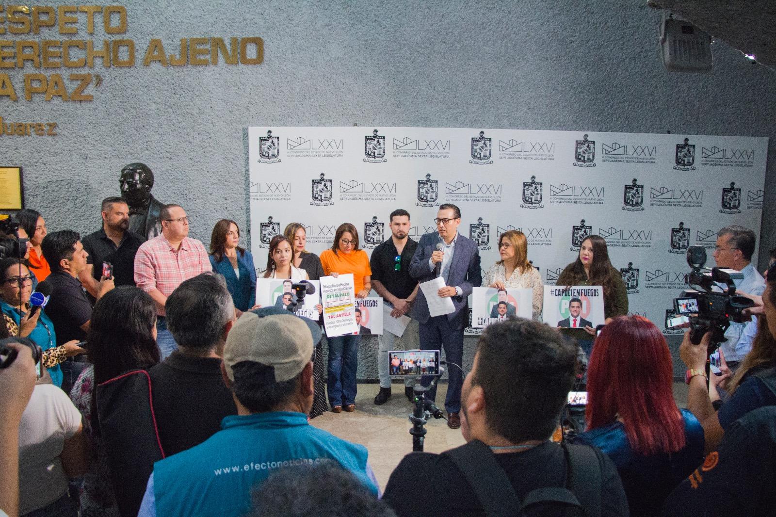 MC exige a Fiscalía y Congreso local no solapar presuntos delitos de 'Paco' y Medina