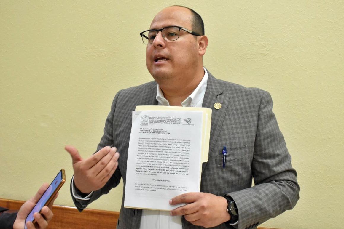 Propone Farías reforma fiscal a favor de las mascotas: 0% de IVA a alimentos y medicinas, y deducir honorarios veterinarios