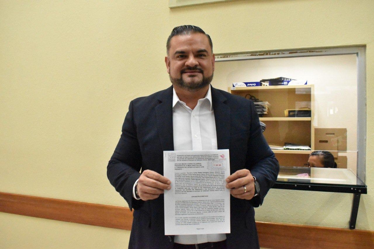 Exige Carlos Rodríguez 'El Cuate' que se gestionen los recursos para las obras del arroyo artificial en Cadereyta