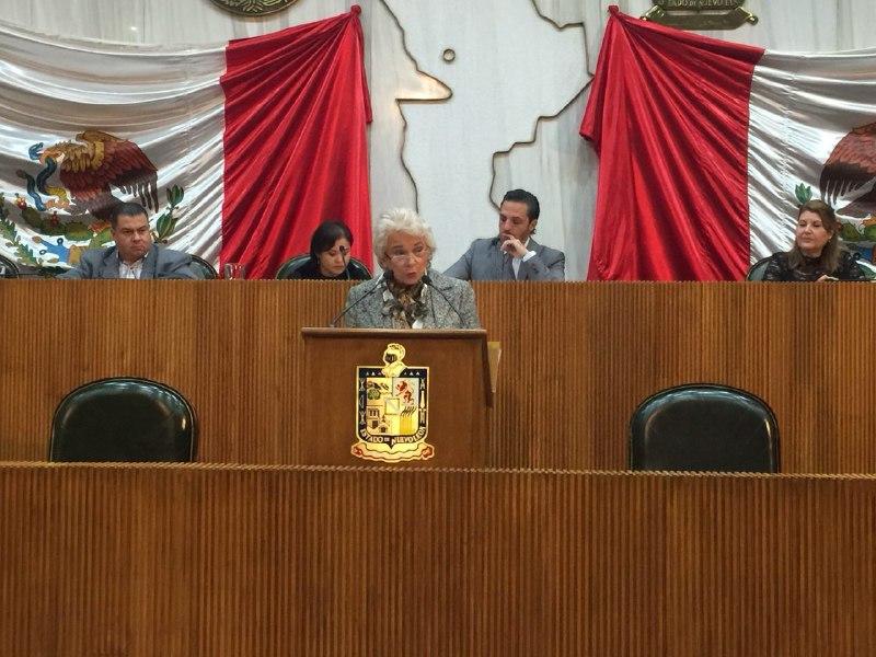 Rinde Congreso del Estado homenaje a Olga Sánchez Cordero