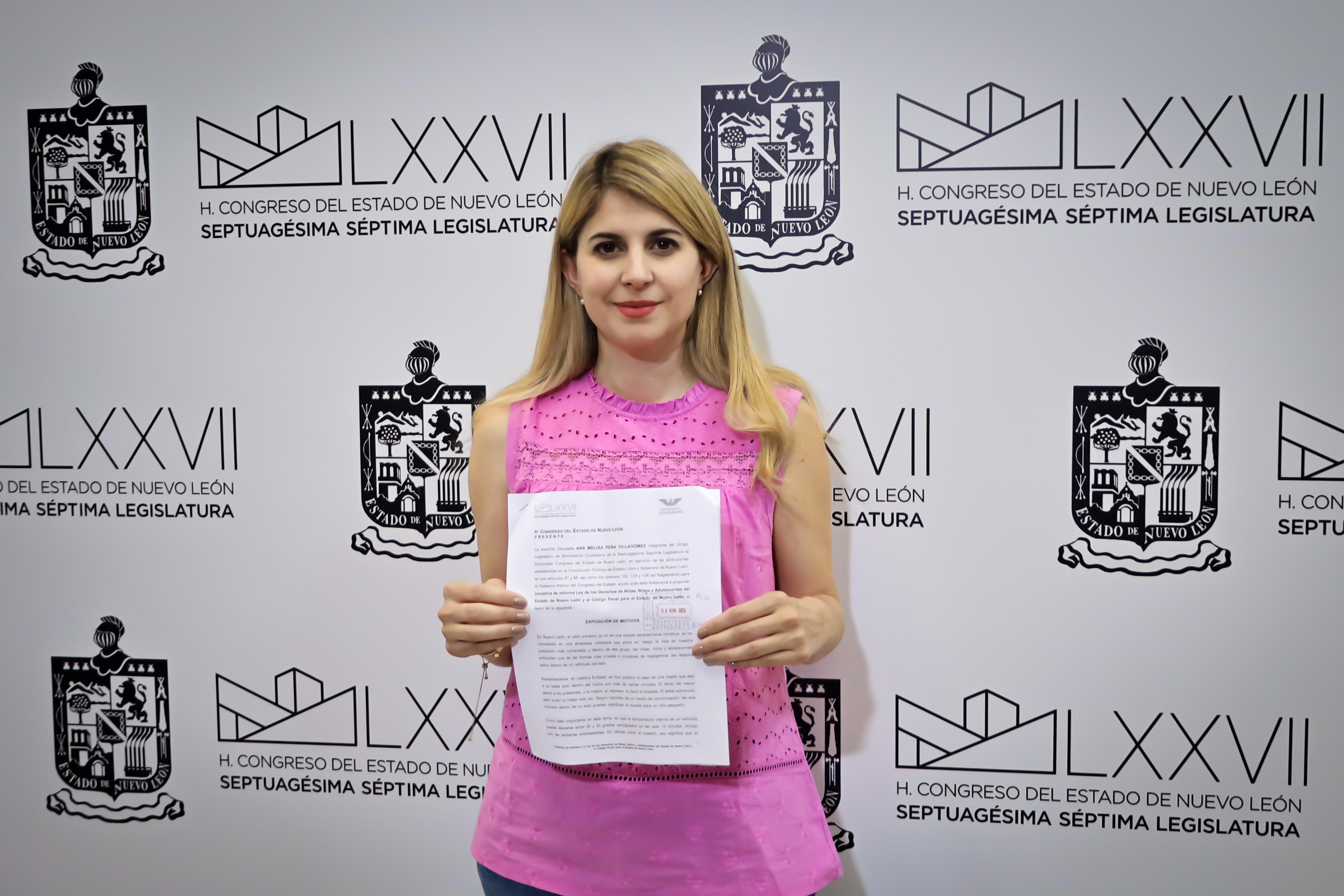 Melisa Peña propone castigar abandono de menores en vehículos con cárcel para prevenir tragedias en Nuevo León