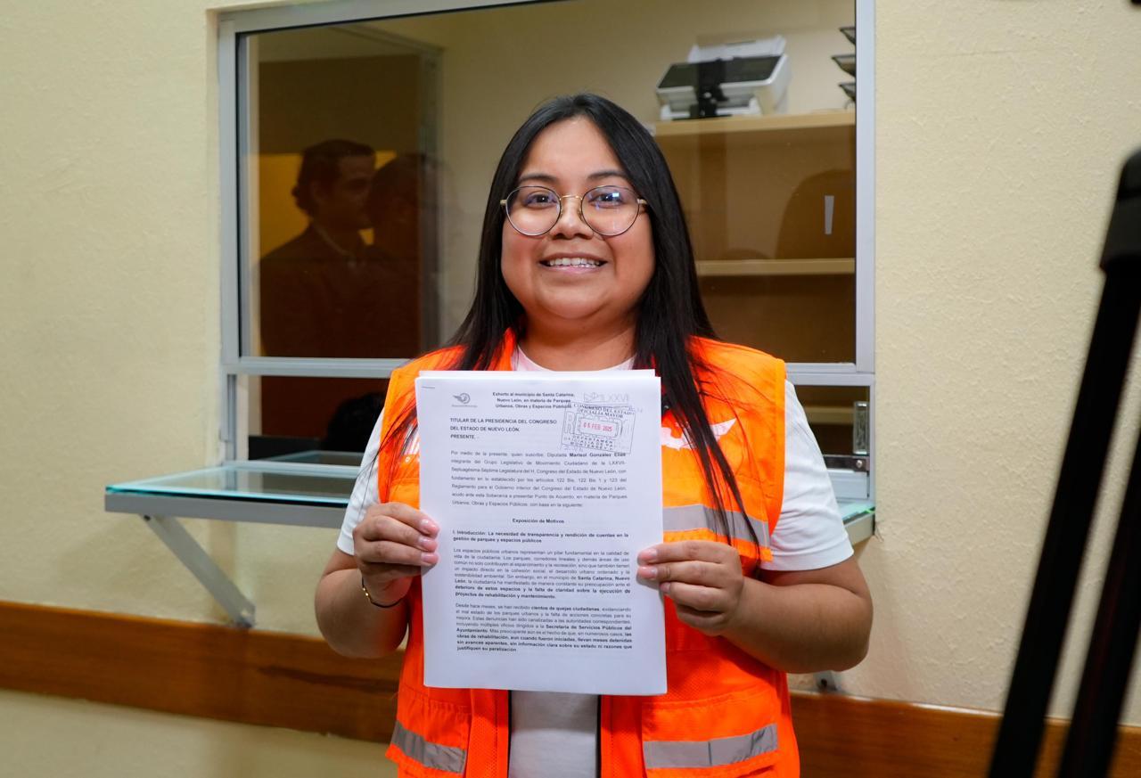 Marisol González propone reformas para mejorar la gestión de parques y jardines municipales en Nuevo León
