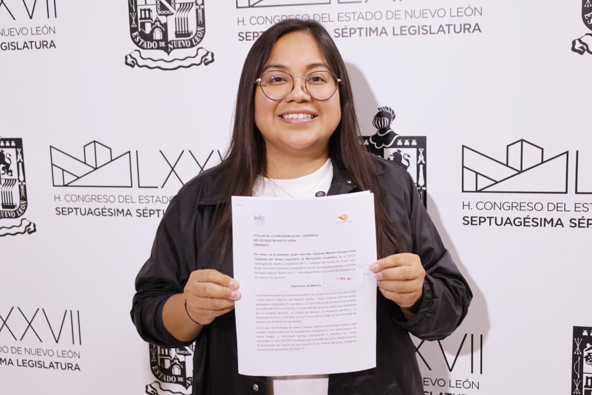 Diputada Marisol González exige transparencia y frenar de predios en Santa Catarina