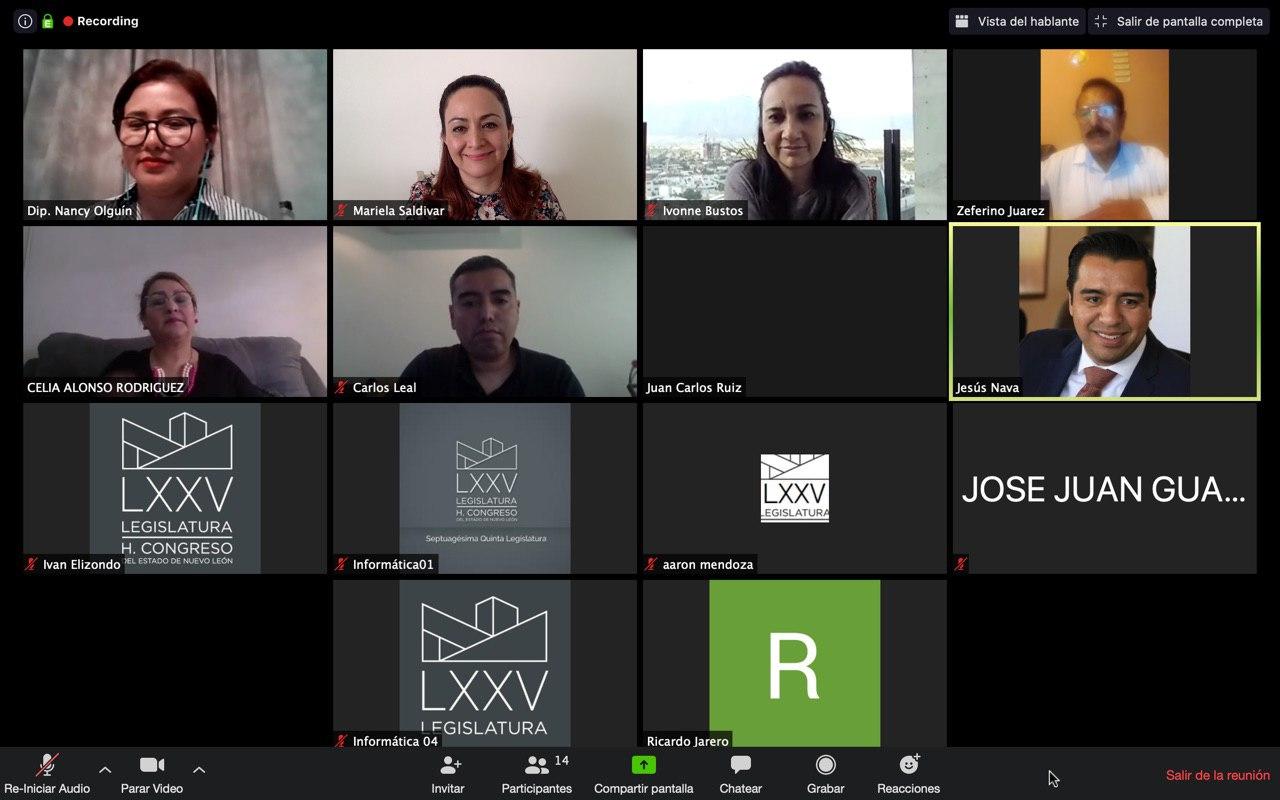 Aplaude Mariela primera sesión virtual de comisiones