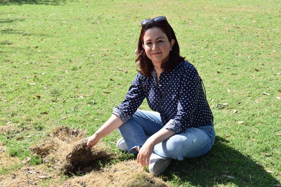 Revisa Mariela daños en Parque Fundidora