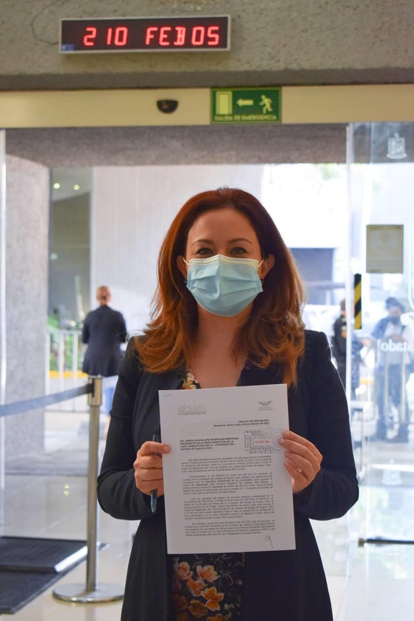 Solicita Mariela Saldívar aplazar designación de magistradas