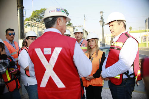 REALIZA RECORRIDO GLORIA TREVIÑO POR LÍNEA 3 DEL METRO