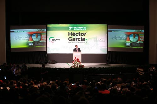 REALIZA HÉCTOR GARCÍA PRIMER INFORME DE ACTIVIDADES LEGISLATIVAS