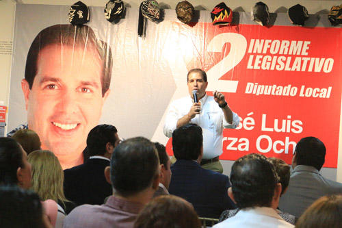 REALIZA JOSÉ LUIS GARZA OCHOA SEGUNDO INFORME DE LABORES COMO LEGISLADOR