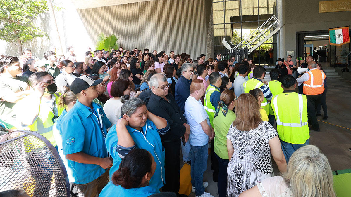 CONGRESO DE NUEVO LEÓN FORTALECE LA CULTURA DE PREVENCIÓN CON SIMULACRO DE EVACUACIÓN
